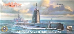 AFV CLUB 1/700 Guppy II-class submarine "USS Cutlass" (SS-478) / Taiwan "Sea Lion"