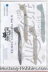 ALLEY CAT DECALS 1/48 EE/BAC CANBERA PR.9.