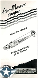 Aero Master Singles 1/48 P-38J LIGHTNING SI SI SENOR