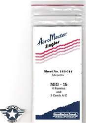 Aero Master Singles 1/48 MIG 15 Stencils