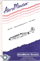 Aero Master Decals 1/48 Reich Defense PART 5 Fw-190-D