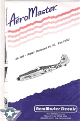 Aero Master Decals 1/48 Reich Defense PART 6 Fw-190-D