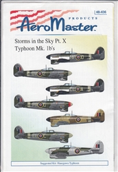 Aero Master Decals 1/48 STORMS IN THE SKY PART X TYPHOON MK. 1b'S