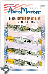 Aero Master Decals 1/48 Bf-109E BATTLE OF BRITAIN THE FINAL THOES PART 2