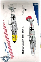 Aero Master Decals 1/72 MEDITERRANEAN  Bf-109s of JG 27