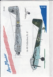 Aero Master Decals 1/72 JU 88 COLLECTION PART II