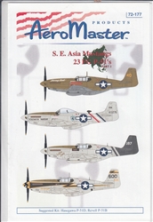 Aero Master Decals 1/72 S.E. ASIA MUSTANGS 23FG P-51'S