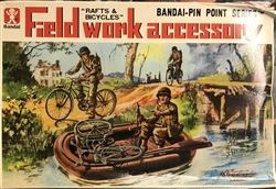 BANDAI 1/48 Field Work Accessory Rafts and Bicycles