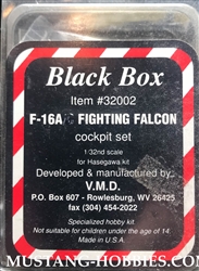 BLACK BOX 1/32 F-16A FIGHTING FALCON COCKPIT SET HASEGAWA