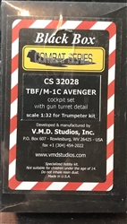 BLACK BOX 1/32 TBF/M-1C AVENGER COCKPIT SET WITH GUN TURRET DETAIL FOR TRUMPETER