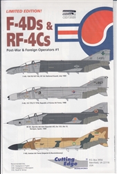 CUTTING EDGE 1/72 F-4S & RF-4CS POSTWAR & FORIGN OPERATORS #1