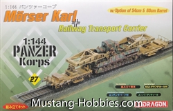 Dragon 1/144 Panzer Korps MÃ¶rser Karl & Railway Transport Carrier