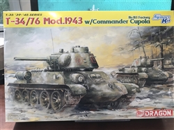 DRAGON 1/35 T-34/76 Mod. 1943 w/Commander Cupola