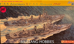 DRAGON 1/700 USS Livermore & USS Monssen 1942 2 x kits