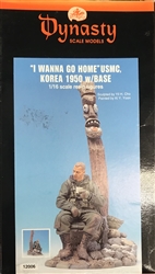 DYNASTY SCALE MODELS 120MM "I WANT TO GO HOME" USMC KOREA 1950 w/ BASE