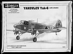 ENCORE MODELS 1/72 Yakovlev Yak-6 (with wheels)