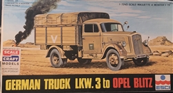 ESCI 1/72 German Truck LKW. 3 t Opel Blitz