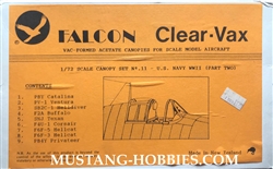 FALCON 1/72 Clear-Vax Canopies US NAVY WWII PART TWO