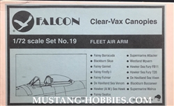 FALCON 1/72 Clear-Vax Canopies FLEET AIR ARMS