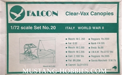 FALCON 1/72 Clear-Vax Canopies ITALY WORLD WAR II