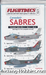 FLIGHTDECS 1/72 CANADIAN SABRES MK.2 MK.4 MK.6