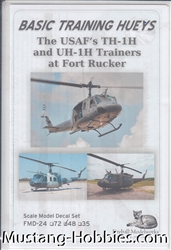 FIREBALL MODELWORKS 1/48 BASIC TRANING HUEYS THE USAF'S TH-1H AND UH-1H TRAINERS AT FORT RUCKER