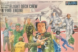 FUJIMI 1/48 FLIGHT DECK CREWFlight Deck Crew & Fire Engine
