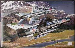 FUJIMI 1/72 MiG-21MF Fishbed-J Red Stars