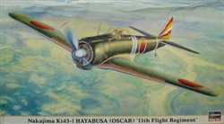 HASEGAWA 1/48 Nakajima Ki43-I Hayabusa Oscar 11th Flight Regiment