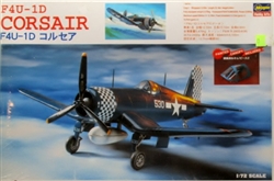 HASEGAWA 1/72 F4U-1D Corsair Painted Canopy Included