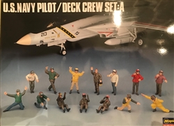 HASEGAWA 1/48 U.S. Navy Pilot/Deck Crew Set A