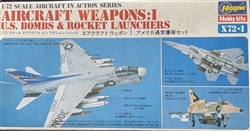 HASEGAWA 1/72 Aircraft Weapons: I U.S. Bombs & Rocket Launchers