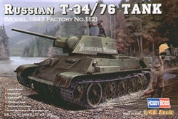HOBBY BOSS 1/48 Russian T-34/76 Tank (Model 1943 Factory No.112)