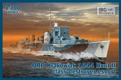 IBG MODELS 1/700 ORP Krakowiak 1944 Hunt II Class Destroyer Escort