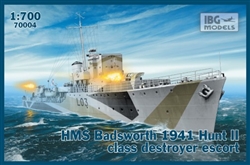 IBG MODELS 1/700 HMS Badsworth 1941 Hunt II Class Destroyer Escort