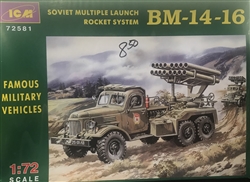 ICM 1/72 SOVIET MULTIPLE LAUNCH ROCKET SYSTEM BM-14-16