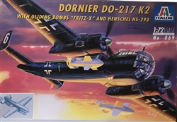 ITALERI 1/72 Dornier Do 217K-2 with Gliding Bombs 'Fritz-X' and Henschel Hs 293