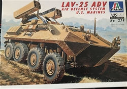ITALERI 1/35 LAV-25 ADV Air Defense System U.S Marines