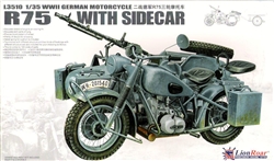 Lion ROAR 1/35 WWII German BMW Motorcycle R75 w/Sidecar
