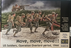 MASTER BOX 1/35 Move, Move, Move! US Soldiers Operation Overlord Period 1944 (6)