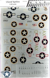 MASP DECALS 1/48 USAAF SPITFIRES