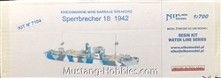 NIKO MODELS 1/700 Kriegsmarine Mine Barrage Breakers Sperrbrecher 18, 1942