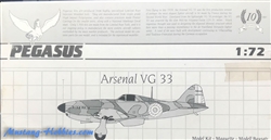 PEGASUS 1/72 Arsenal VG 33