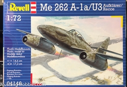 REVELL GERMANY 1/72 Messerschmitt Me262A-1a/U3 AufklÃ¤rer/Recce