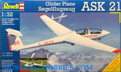 REVELL GERMANY 1/32 Glider Plane Segelflugzeug ASK 21