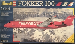 REVELL GERMANY 1/144 Fokker 100 HELVETIC / KLM / Austrian