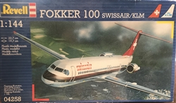 REVELL GERMANY 1/144 Fokker 100 SWISSAIR / KLM