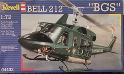 REVELL GERMANY 1/72 Bell 212 "BGS"