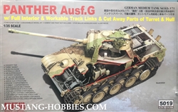RYEFIELD MODELS 1/35 Panther Ausf.G with full interior & cut away parts & workable track links
