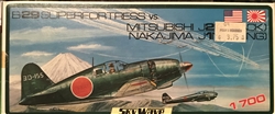 SKYWAVE 1/700 B-29 Superfortress vs. Mitsubishi J2M (Jack) & Nakajima J1N (Irving)